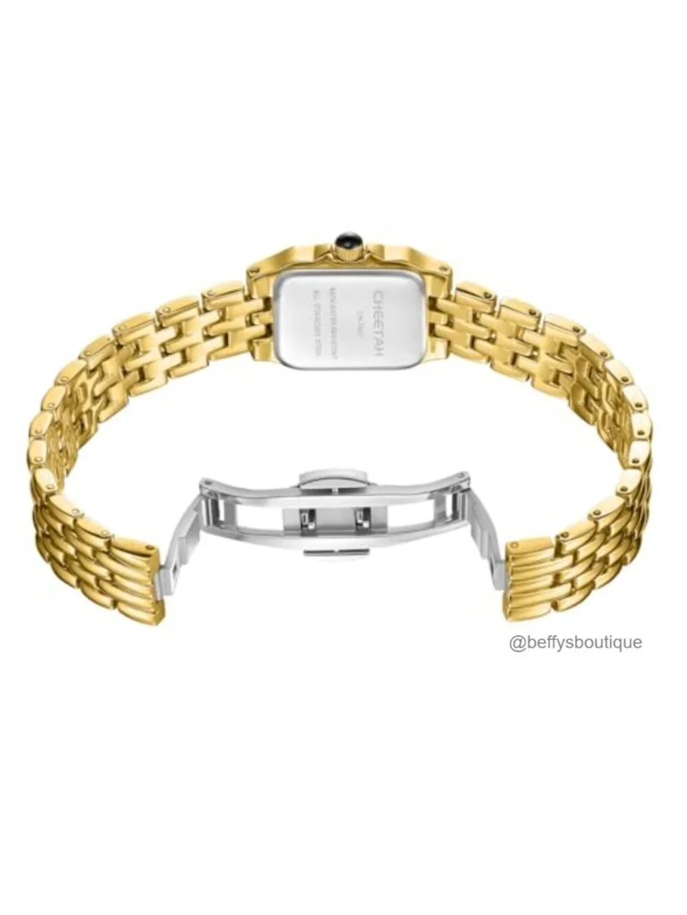 Vintage Gold Plated Bracelet Watch for Women with Roman Dial, Japanese Quartz,
